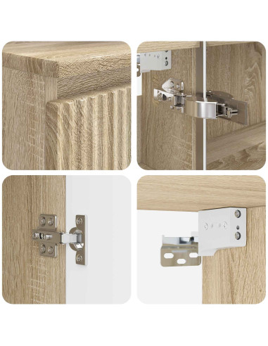 Set di mobili per il bagno 4 pcs Rovere Sonoma