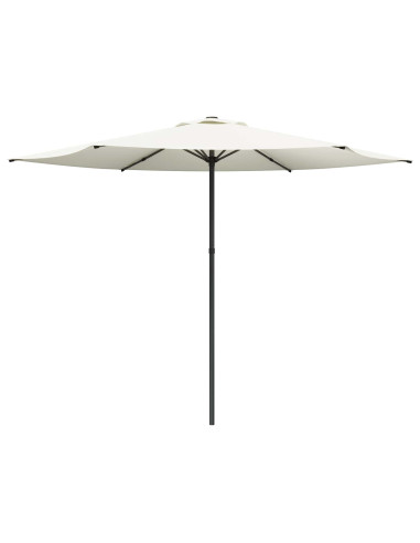 Ombrello da giardino 300 x 300 cm Poliestere Rettangolare Crema