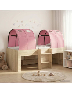 Letto con Tunnel 4 pcs Sonoma e Rosa Legno ingegnerizzato