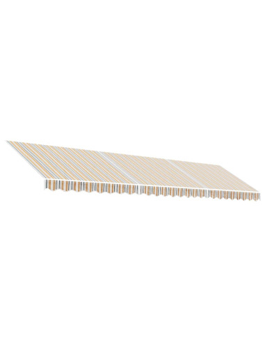 Tessuto di Ricambio per Tenda Strisce Multicolore 6x3 m