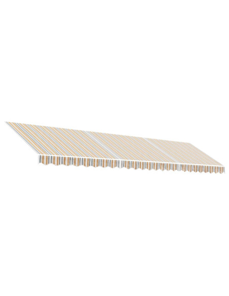 Tessuto di Ricambio per Tenda Strisce Multicolore 6x3 m