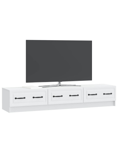 Mobile TV Bianco 147 x 34,5 x 27 cm Legno ingegnerizzato
