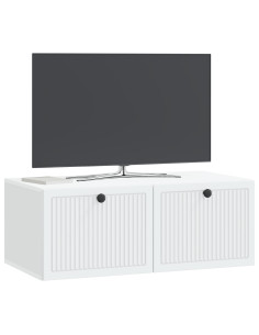Mobile Porta TV da Muro Bianco 78,5 x 41 x 30 cm 2