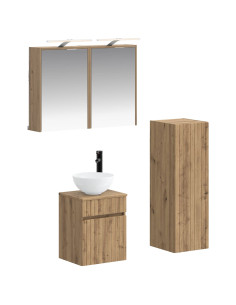 Set di mobili per il bagno 4 pcs Rovere Artigianale