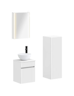 Set di mobili per il bagno 4 pcs Bianco