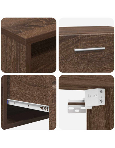 Armadio in Legno con cassetto Rovere Marrone 100,5 x 39 x 30 cm