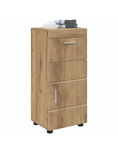 Set di Armadi da Bagno con cassetto TULUM Rovere artigianale