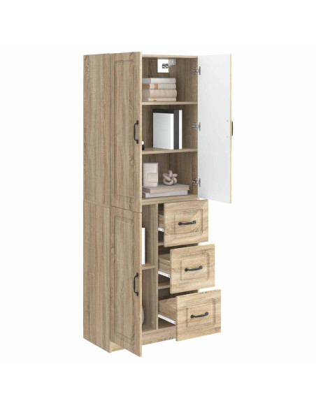 Set di armadi 2 pcs Rovere Sonoma Legno ingegnerizzato