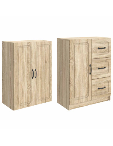 Set di armadi 2 pcs Rovere Sonoma Legno ingegnerizzato
