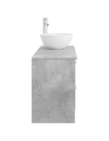 Set di mobili per il bagno 2 pcs Grigio Cemento