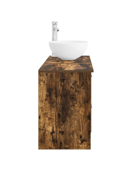 Set di mobili per il bagno 2 pcs Rovere Fumo