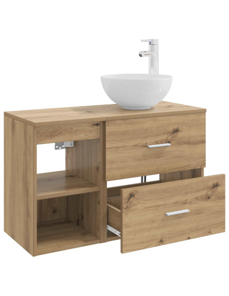 Set di mobili per il bagno 2 pcs Rovere Artigianale