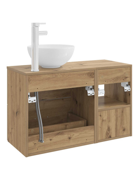 Set di mobili per il bagno 2 pcs Rovere Artigianale