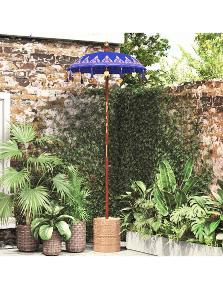 Parasol Balinese Blu 125 x 125 x 260 cm