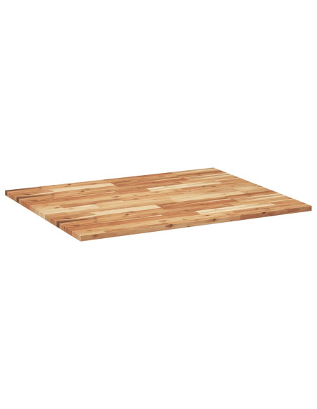Piano Scrivania a Olio 100x80x2 cm Legno Massello Acacia
