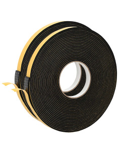 Nastro adesivo in schiuma 2 pcs Nero 10mm x 10m Schiuma CR 2