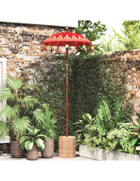 Parasol Balinese Rosso 125 x 125 x 260 cm