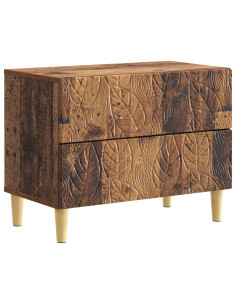 Comodino Legno antico 62 x 34,5 x 48 cm Legno ingegnerizzato