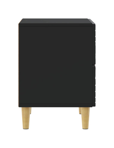 Comodino Nero 62 x 34,5 x 48 cm Legno ingegnerizzato