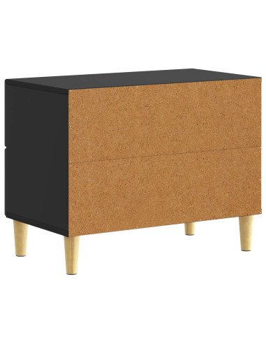 Comodino Nero 62 x 34,5 x 48 cm Legno ingegnerizzato