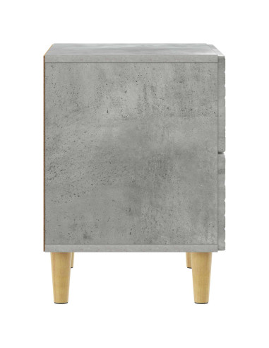 Comodino Grigio Cemento 62 x 34,5 x 48 cm Legno ingegnerizzato