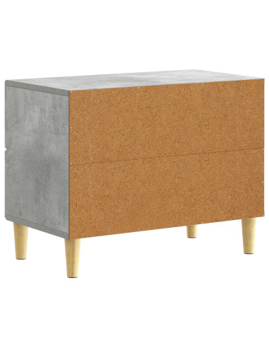 Comodino Grigio Cemento 62 x 34,5 x 48 cm Legno ingegnerizzato