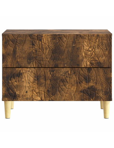 Comodino Rovere Fumo 62 x 34,5 x 48 cm Legno ingegnerizzato