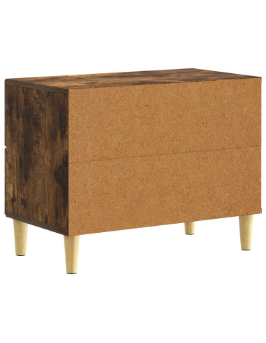 Comodino Rovere Fumo 62 x 34,5 x 48 cm Legno ingegnerizzato