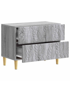 Comodino Sonoma grigio 62 x 34,5 x 48 cm Legno ingegnerizzato 2