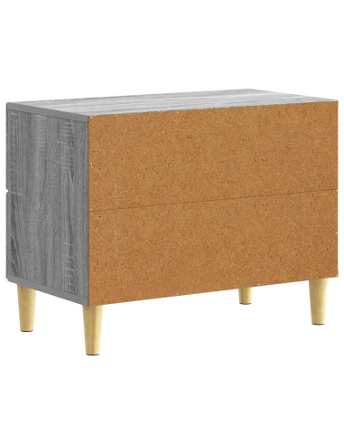 Comodino Sonoma grigio 62 x 34,5 x 48 cm Legno ingegnerizzato