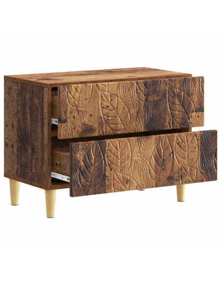 Comodino Legno antico 62 x 34,5 x 48 cm Legno ingegnerizzato