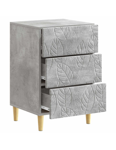 Comodino Grigio Cemento 43 x 39,5 x 66,5 cm