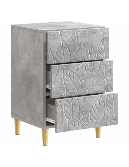 Comodino Grigio Cemento 43 x 39,5 x 66,5 cm