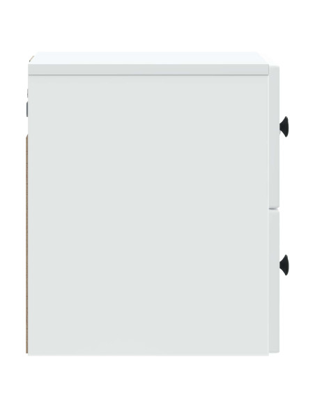 Mobiletto da notte a muro con cassetto Bianco 33 x 34,5 x 40 cm