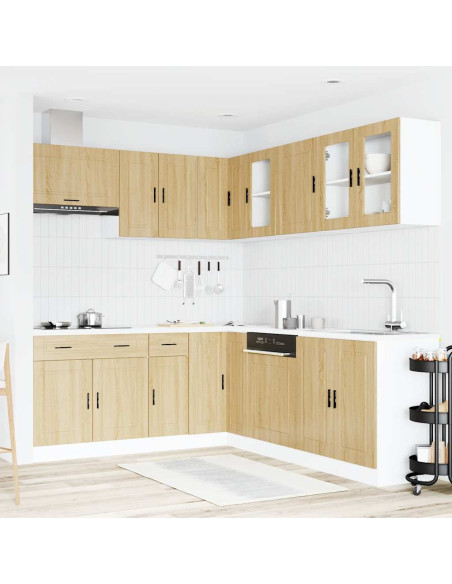 Set Mobili da Cucina 11 pz Porto Rovere Sonoma in Truciolato