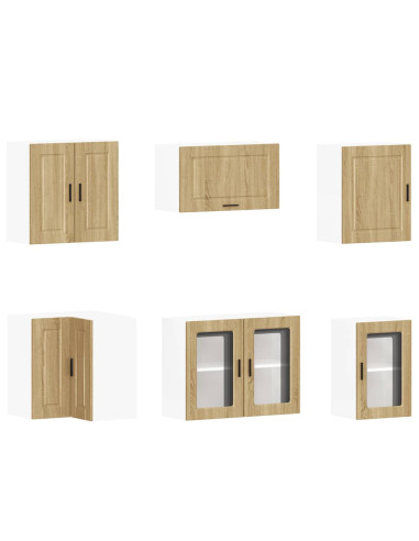 Set Mobili da Cucina 11 pz Porto Rovere Sonoma in Truciolato
