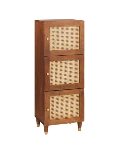 Mobile alto Marrone 40 x 33,5 x 110 cm Legno di mango massello