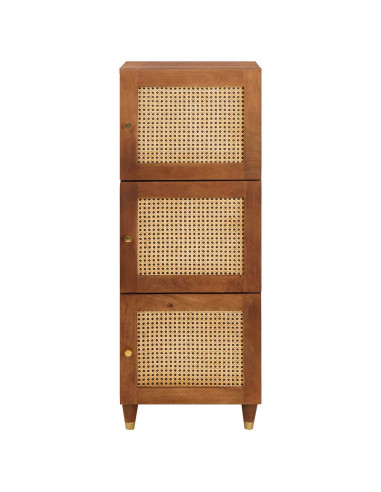 Mobile alto Marrone 40 x 33,5 x 110 cm Legno di mango massello