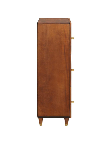 Mobile alto Marrone 40 x 33,5 x 110 cm Legno di mango massello