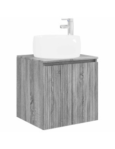 Mobile Lavabo da Parete Sonoma grigio 49,5 x 44,5 x 66 cm