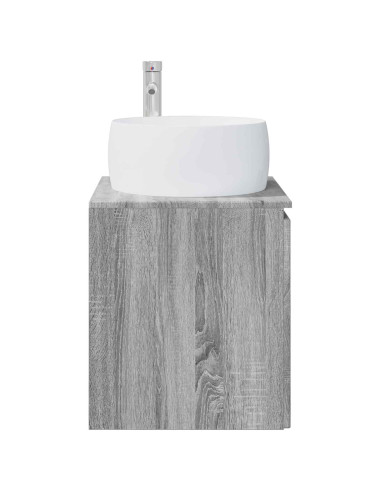 Mobile Lavabo da Parete Sonoma grigio 49,5 x 44,5 x 66 cm