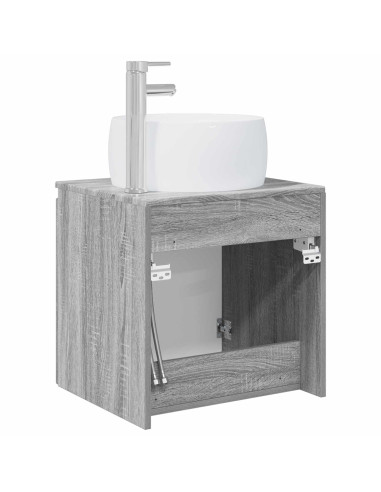 Mobile Lavabo da Parete Sonoma grigio 49,5 x 44,5 x 66 cm