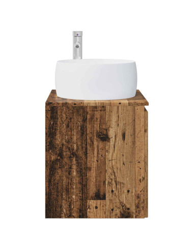 Mobile Lavabo da Parete Legno antico 49,5 x 44,5 x 66 cm