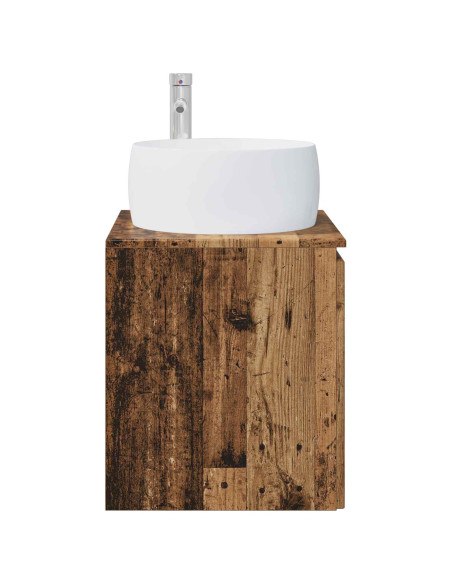 Mobile Lavabo da Parete Legno antico 49,5 x 44,5 x 66 cm