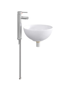Lavabo da bagno Cromato 32 x 32 x 13 cm Metallo