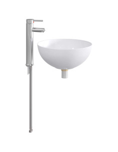 Lavabo da bagno Cromato 35,5 x 35,5 x 14,5 cm Metallo