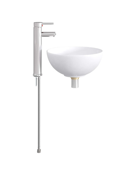 Lavabo da bagno Cromato 32 x 32 x 13 cm Metallo
