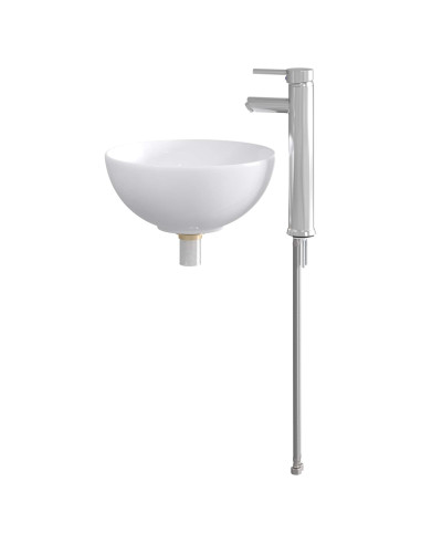 Lavabo da bagno Cromato 32 x 32 x 13 cm Metallo