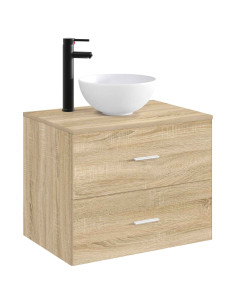 Lavabo da bagno Nero Opaco 32 x 32 x 13 cm Metallo 2