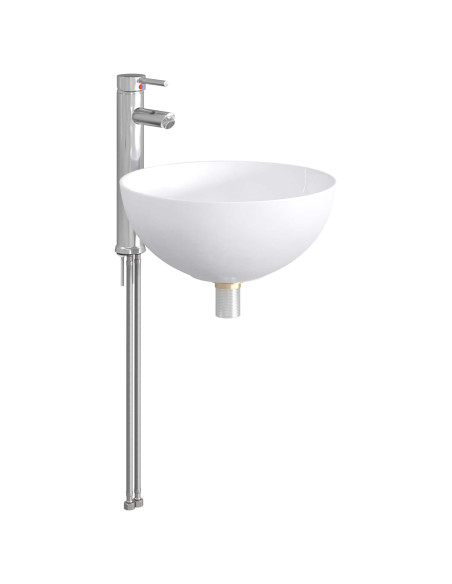 Lavabo da bagno Cromato 35,5 x 35,5 x 14,5 cm Metallo
